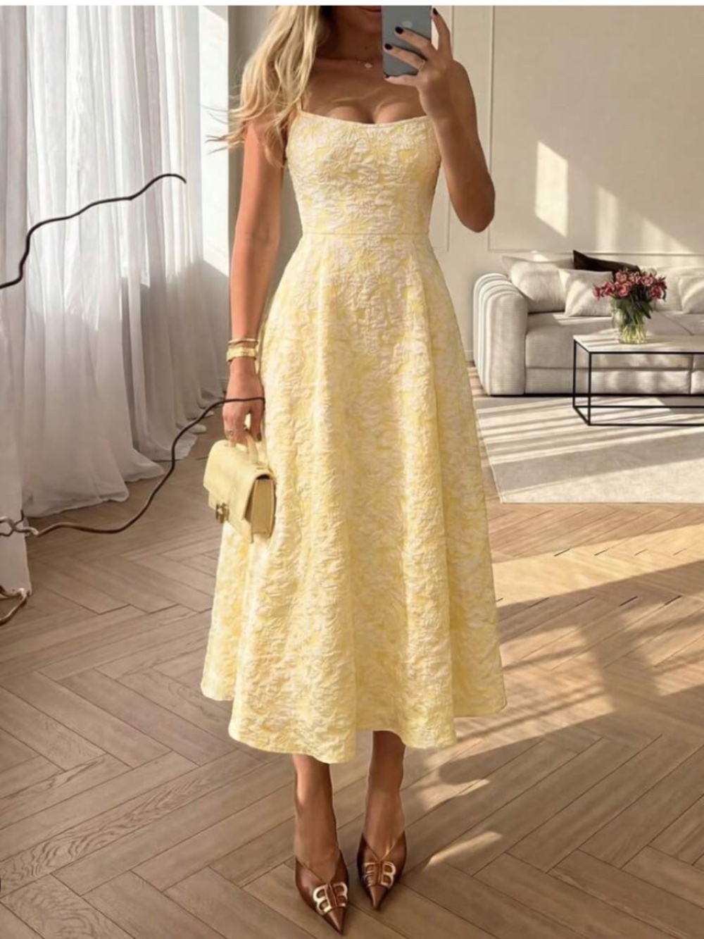 Floreya Summer Elegant Solid Color French Style